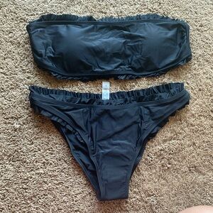 New! Black 2 piece swimsuit